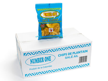 Chips de plantain - Ail Number One 20x85g – Image 2