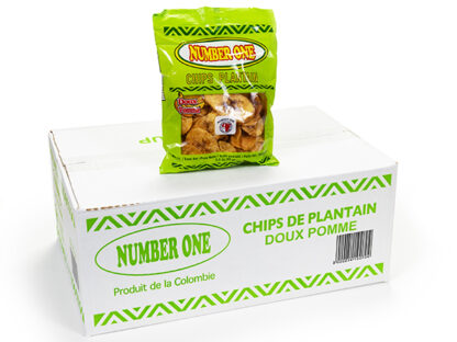 Chips de plantain - Pomme Number One 20x85g – Image 2